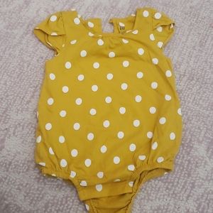 Gap yellow polka dot bodysuit